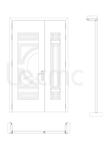 banve-cua-thep -van-go-lm404. jpg